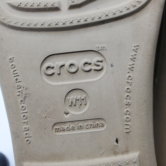 Crocs Patricia Mini Wedge 10386 Women's 11 Shoes Strappy Slip On Sandals - Picture 3 of 9